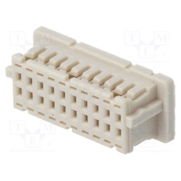 50 pcs : DF20A-20DS-1C - Plug, wire-board, female, DF20, 1mm, PIN: 20, w/o contacts, straight
