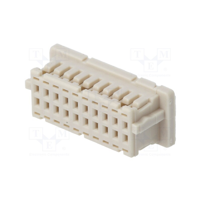 50 pcs : DF20A-20DS-1C - Plug, wire-board, female, DF20, 1mm, PIN: 20, w/o contacts, straight