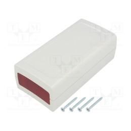 10 pcs : Z98JF - Enclosure: with panel, X: 60mm, Y: 120mm, Z: 40mm, ABS, grey, IP53