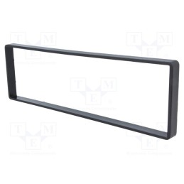 10 pcs : - Radio frame, 1 DIN, black