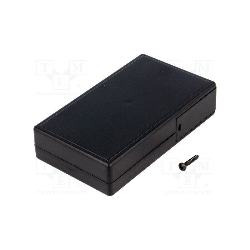 10 pcs : KM-26 BK - Enclosure: multipurpose, X: 62.5mm, Y: 108.5mm, Z: 24.8mm, ABS, black