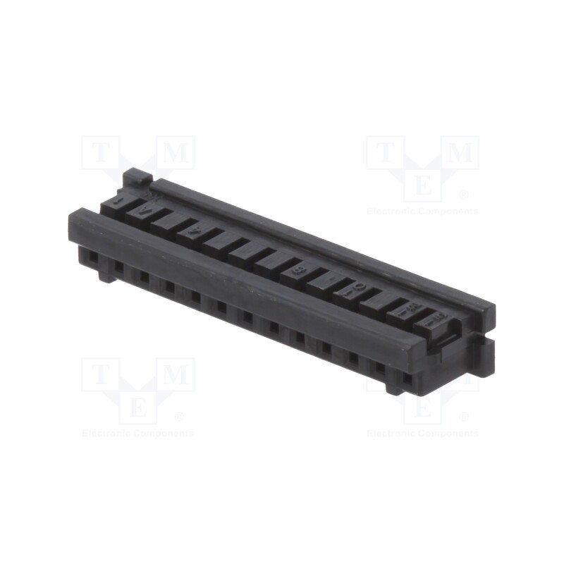 50 pcs : DF3-13S-2C - Plug, wire-wire/PCB, female, DF3, 2mm, PIN: 13, w/o contacts