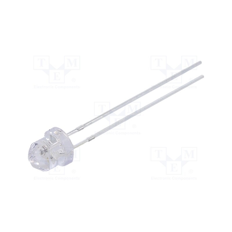 10 pcs : OSR5RSEDD1A-1.8HZ - LED, 4.85mm, red, blinking, 500÷750mcd, 3÷5V, 20mA, Front: Diamond