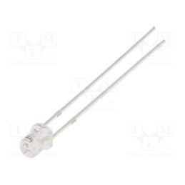 10 pcs : OSB5SS34E1A - LED, 3mm, blue, blinking, 330÷500mcd, 140°, 3÷5V, 20mA, Front: flat
