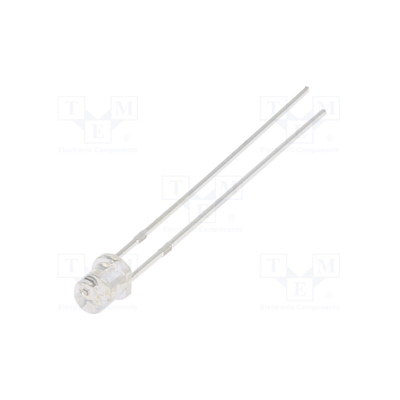10 pcs : OSB5SS34E1A - LED, 3mm, blue, blinking, 330÷500mcd, 140°, 3÷5V, 20mA, Front: flat