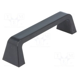 10 pcs : 281.1 - Handle, ABS, black, H: 28mm, L: 110mm, W: 16mm