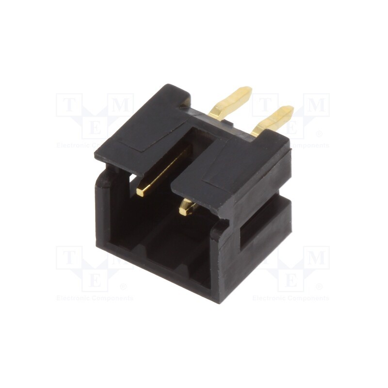 50 pcs : DF3-2P-2DSA(01) - Socket, wire-wire/PCB, male, DF3, 2mm, PIN: 2, THT, on PCBs, straight