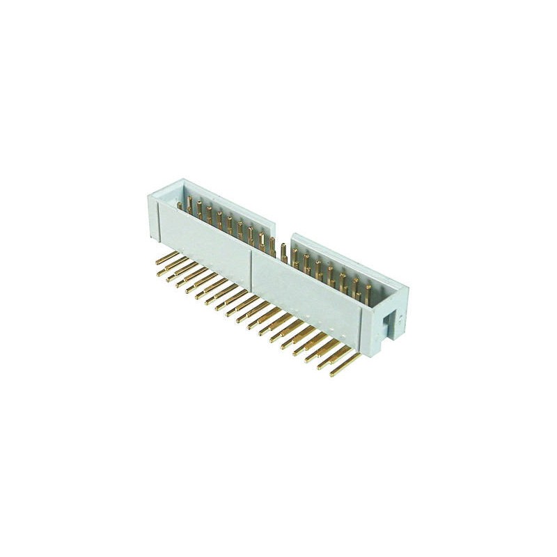 125 pcs - ASSMANN WSW AWHW Series Right Angle Through Hole PCB Header, 40 Contact(s), 2.54mm Pitch, 2 Row(s), Shrouded