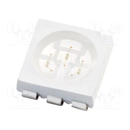 10 pcs : N0B04S85 - LED, SMD, 5050, blue, 780÷1000mcd, 5x5x1.6mm, 120°, 2.8÷3.6V, 20mA