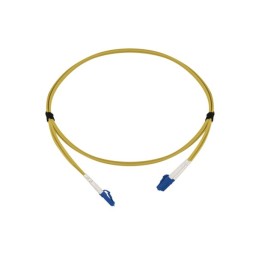 1 pcs - Amphenol Industrial LC to LC Tight Buffer OS2 Single Mode OS2 Fibre Optic Cable, 3mm, Yellow, 3m