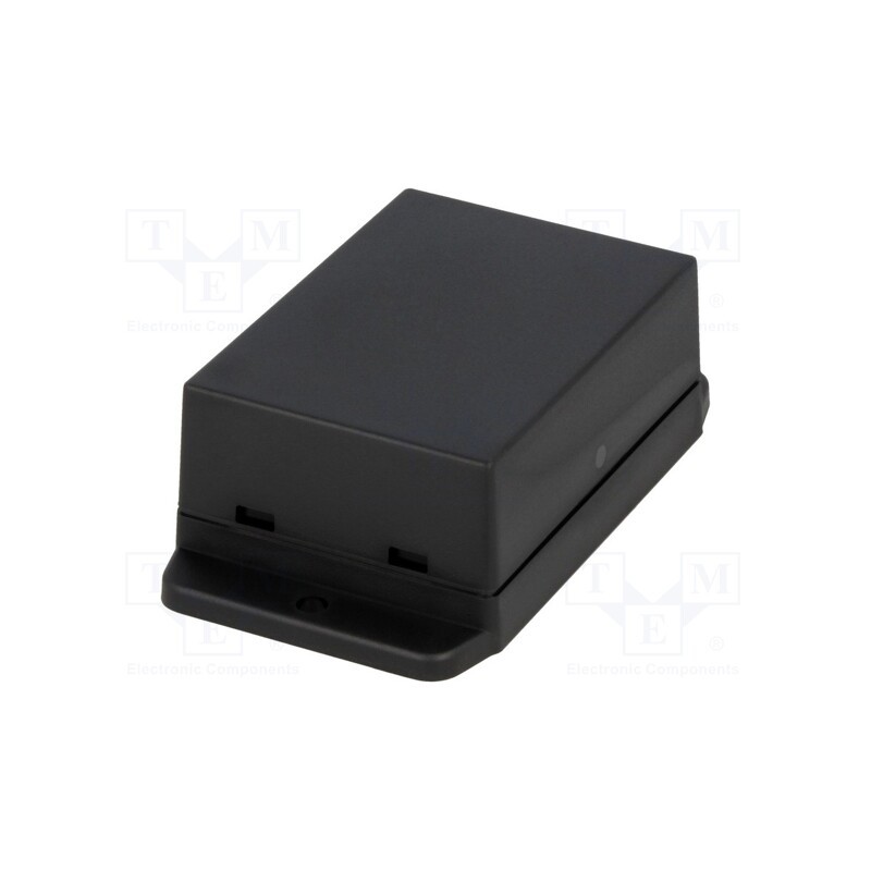 10 pcs : NUB705029BK - Enclosure: multipurpose, X: 50.4mm, Y: 70mm, Z: 29.5mm, ABS, black