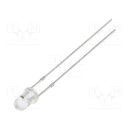10 pcs : OST1MC3131A - LED, 3mm, RGB, blinking,tricolour, 30°, 3.8÷5V, 20mA, Front: convex