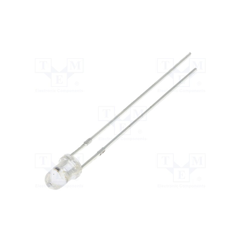 10 pcs : OST1MC3131A - LED, 3mm, RGB, blinking,tricolour, 30°, 3.8÷5V, 20mA, Front: convex