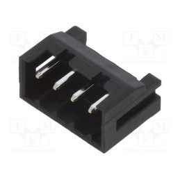 50 pcs : DF3A-4P-2DS - Socket, wire-wire/PCB, male, DF3, 2mm, PIN: 4, THT, on PCBs, tinned