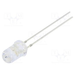 10 pcs : OSRRMF5A31A - LED, 5mm, red, blinking, 3000÷4200mcd, 30°, 3÷5V, Lens: transparent