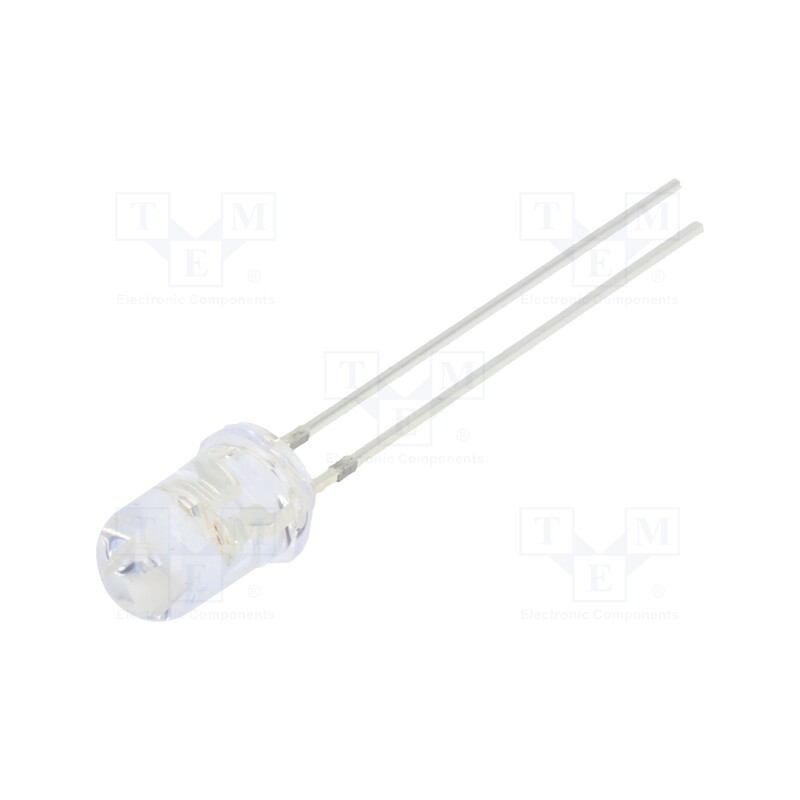10 pcs : OSRRMF5A31A - LED, 5mm, red, blinking, 3000÷4200mcd, 30°, 3÷5V, Lens: transparent