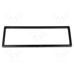 10 pcs : - Radio frame, 1 DIN, black