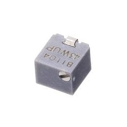 1 pcs : 43WR100KLFTR - Trimmer Resistors - SMD 100K ohm 20% Multi Turn