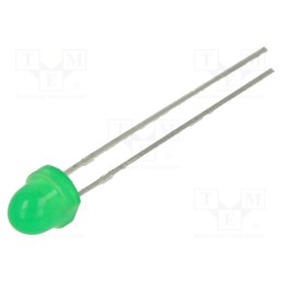 10 pcs : SSL-LX5063GD - LED, 5mm, green, 30mcd, 60°, Front: convex, 2.2÷2.6V, No.of term: 2