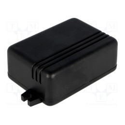 10 pcs : KM-86 BK - Enclosure: multipurpose, X: 51mm, Y: 71mm, Z: 27mm, with fixing lugs