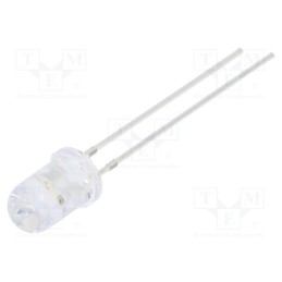 10 pcs : OSYYMF5A31A - LED, 5mm, yellow, blinking, 3000÷4200mcd, 30°, 3÷5V, Front: convex