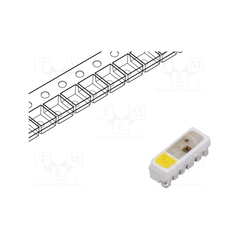 10 pcs : OSSK5SS52 - Programmable LED, SMD, 4818, RGBW, 4.8x1.8x1.6mm, 3.7÷5.5V, 800kHz