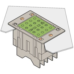 1 pcs - Mains Test Block Cable Entry 0.34 - 10mm², Rated At 15A, 400 V