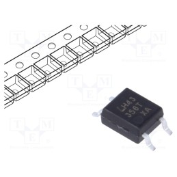 10 pcs : LTV-356T-A - Optocoupler, SMD, Ch: 1, OUT: transistor, Uinsul: 3.75kV, Uce: 80V