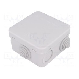10 pcs : 32097001 - Enclosure: junction box, X: 75mm, Y: 75mm, Z: 42mm, wall mount, IP55