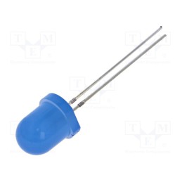 10 pcs : OSB5SS8134A - LED, 8mm, blue, blinking, 330÷500mcd, 60°, 3÷5V, 20mA, Front: convex