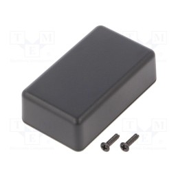 10 pcs : TW4-2-6B - Enclosure: multipurpose, X: 35mm, Y: 60mm, Z: 20mm, TW, ABS, black