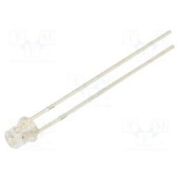 10 pcs : OSY5JS34E1A - LED, 3mm, yellow, blinking, 150÷220mcd, 140°, 3÷5V, 20mA, Front: flat