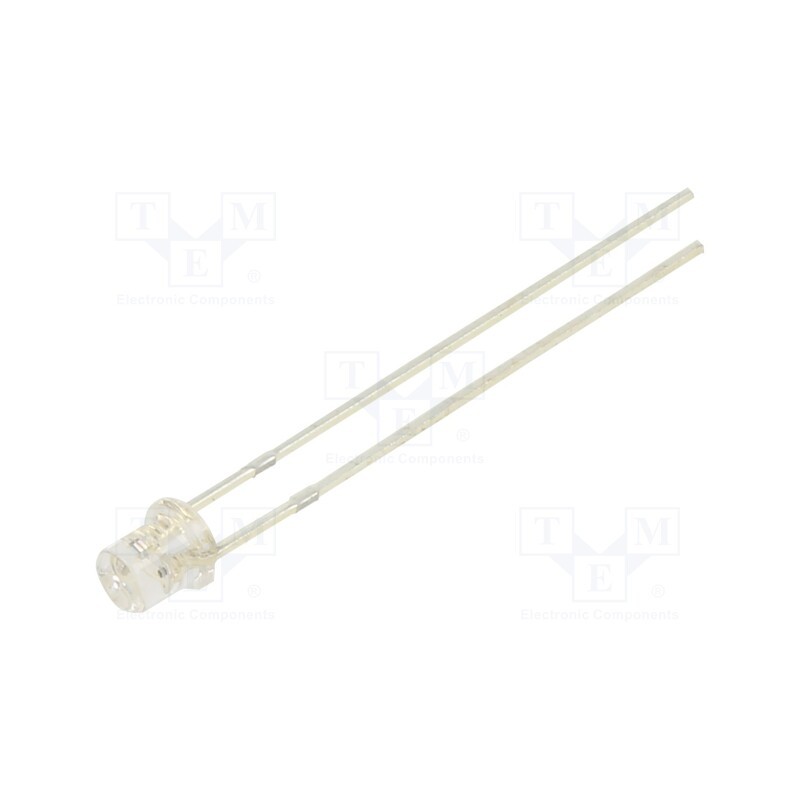10 pcs : OSY5JS34E1A - LED, 3mm, yellow, blinking, 150÷220mcd, 140°, 3÷5V, 20mA, Front: flat