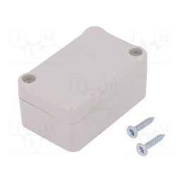 10 pcs : Z65J ABS - Enclosure: multipurpose, X: 40mm, Y: 64mm, Z: 30mm, ABS, grey