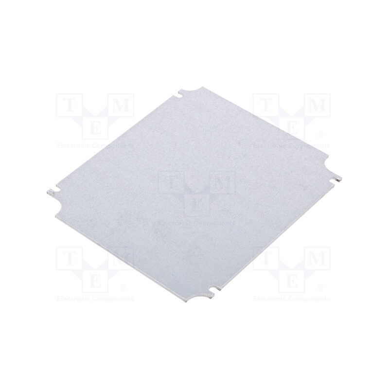 10 pcs : ZMB59 - Mounting plate, steel, W: 102mm, L: 114mm, Thk: 1.5mm, Plating: zinc