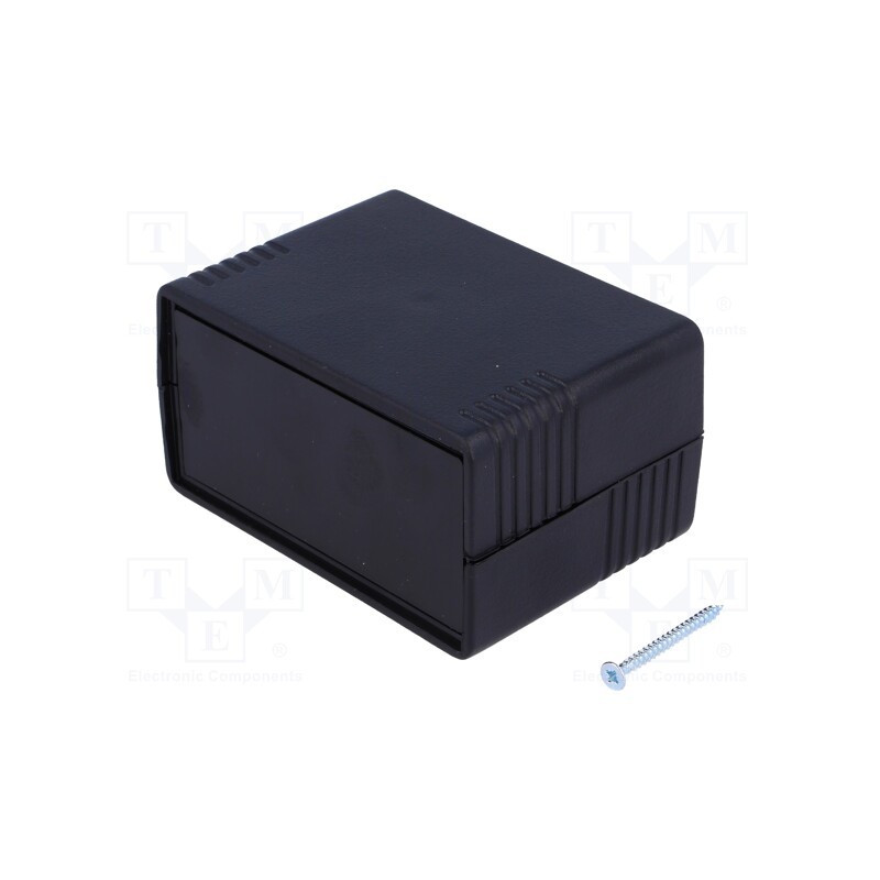 10 pcs : KM-48BN BK - Enclosure: with panel, X: 89mm, Y: 64mm, Z: 47mm, ABS, black