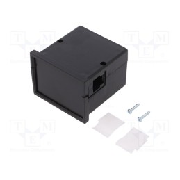 10 pcs : KM-62-PG/BK - Enclosure: panel, X: 72mm, Y: 72mm, Z: 55mm, ABS, black, screwed
