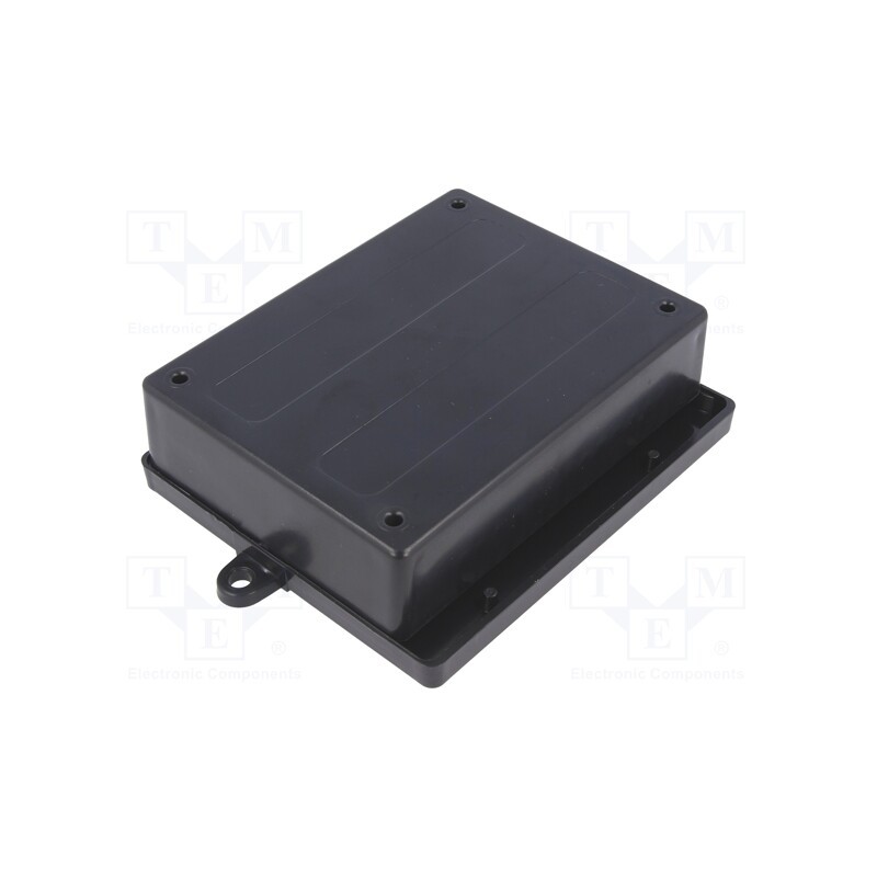 10 pcs : KM-38 BK - Enclosure: multipurpose, X: 110mm, Y: 131mm, Z: 38mm, ABS, black