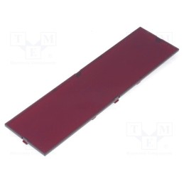 10 pcs : 9M/821P - Front panel, X: 42mm, Y: 155mm, Z: 2.6mm, red, MODULBOX