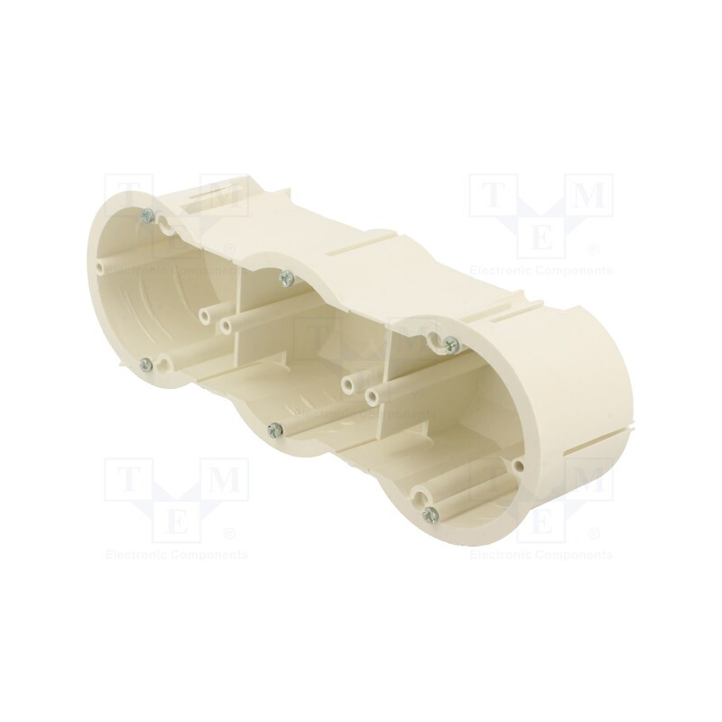 10 pcs : PK-63/60M WHITE - Enclosure: junction box, Ø: 63mm, Z: 60mm, plaster embedded, deep