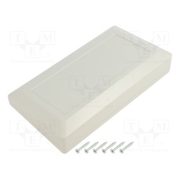 10 pcs : Z133J ABS - Enclosure: desktop, X: 180mm, Y: 100mm, Z: 41.5mm, ABS, light grey