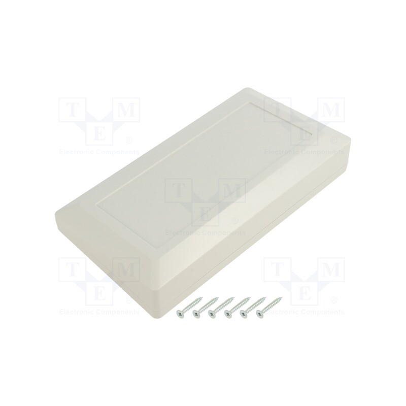 10 pcs : Z133J ABS - Enclosure: desktop, X: 180mm, Y: 100mm, Z: 41.5mm, ABS, light grey