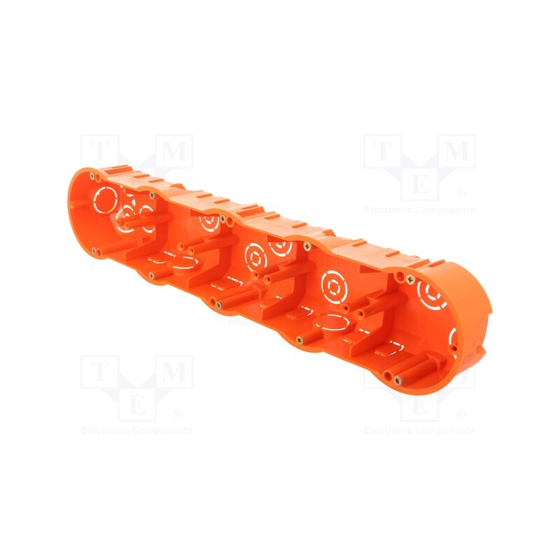 10 pcs : A.0048WP - Enclosure: junction box, X: 60mm, Y: 340mm, Z: 46mm, IP30, orange