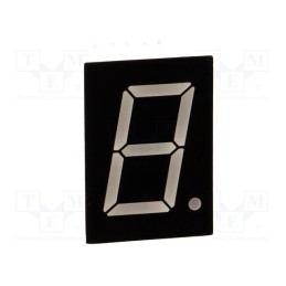 10 pcs : LSD080AUE-103A-01 - Display: LED, 7-segment, 20.32mm, 0.8', No.char: 1, red, 16mcd