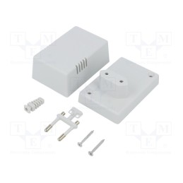 10 pcs : Z10AJ ABS - Enclosure: for power supplies, X: 54mm, Y: 81mm, Z: 46mm, ABS, grey