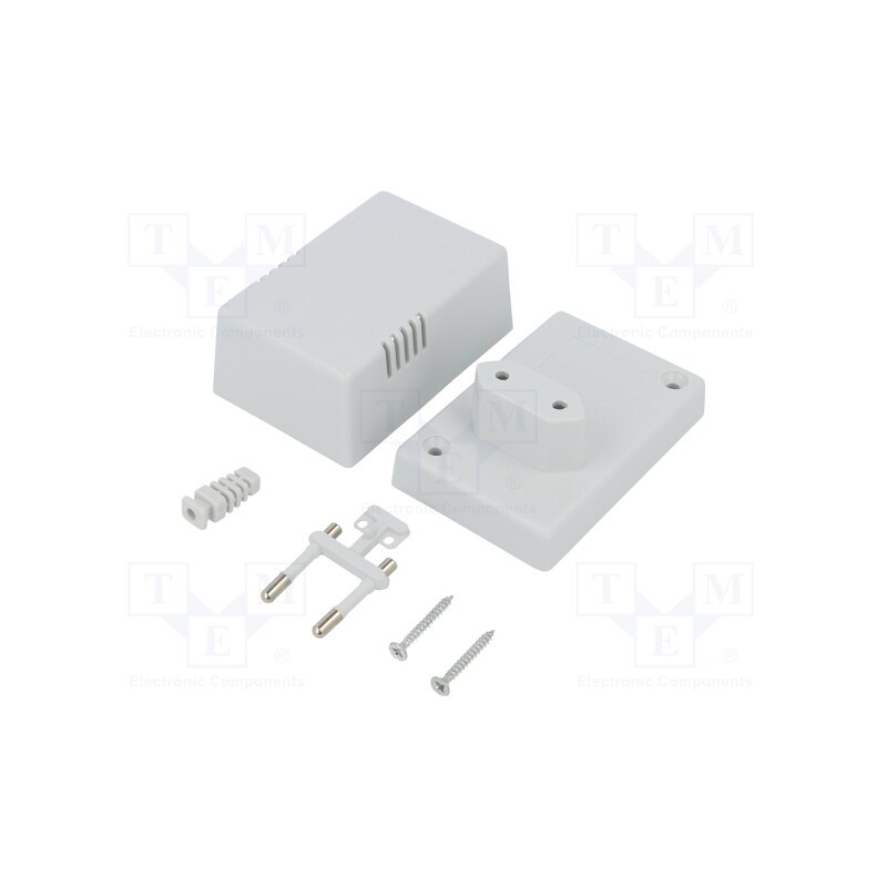 10 pcs : Z10AJ ABS - Enclosure: for power supplies, X: 54mm, Y: 81mm, Z: 46mm, ABS, grey