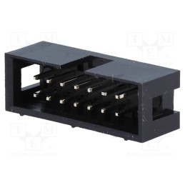 50 pcs : DS1013-14SSIBG - Socket, IDC, male, PIN: 14, straight, THT, gold-plated, 2.54mm