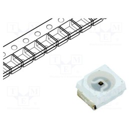 10 pcs : OSI5LAS1C1A - IR transmitter, 3528,PLCC2, transparent, 20mW, 120°, λp max: 940nm