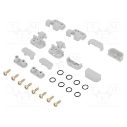 10 set : ZHINGE20 ABS - Set of hinges, ABS, for enclosures, light grey, 2pcs.