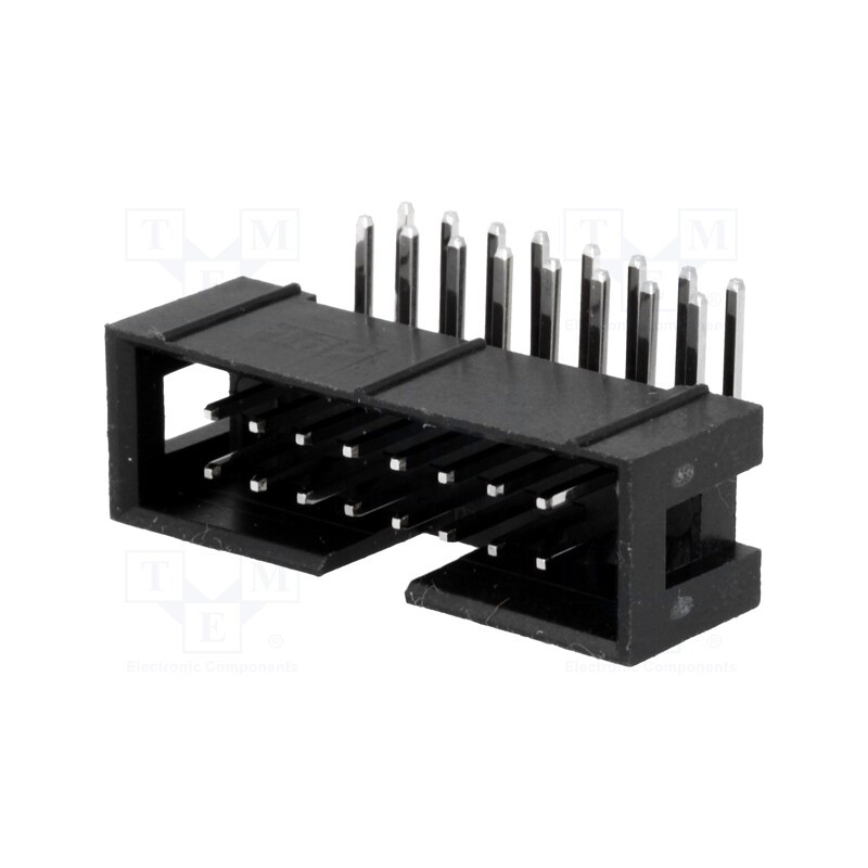 50 pcs : DS1013-16RSIB-B-0 - Socket, IDC, male, PIN: 16, angled 90°, THT, gold-plated, 2.54mm